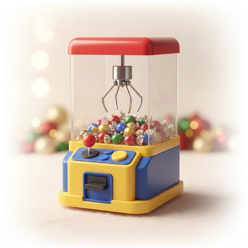 Illustration of Mini Arcade Claw Machine