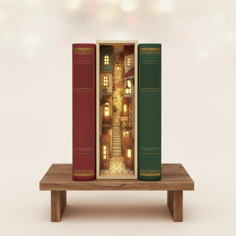 Illustration of Book Nook DIY Kit