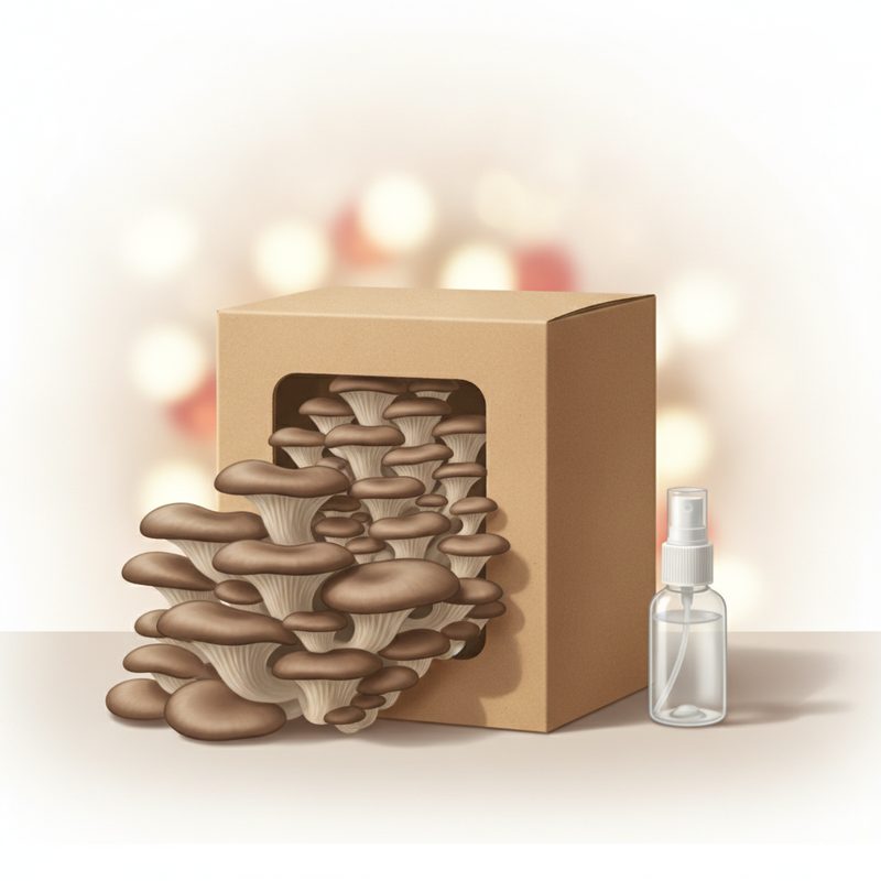 Illustration of Oyster Mushroom Grow Kit