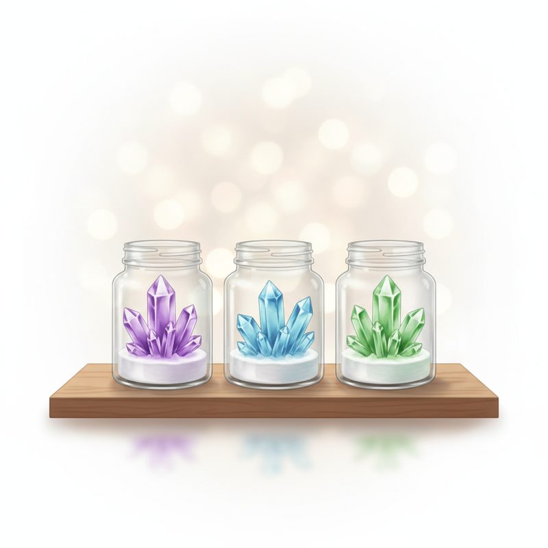 Illustration of Crystal Growing Kit
