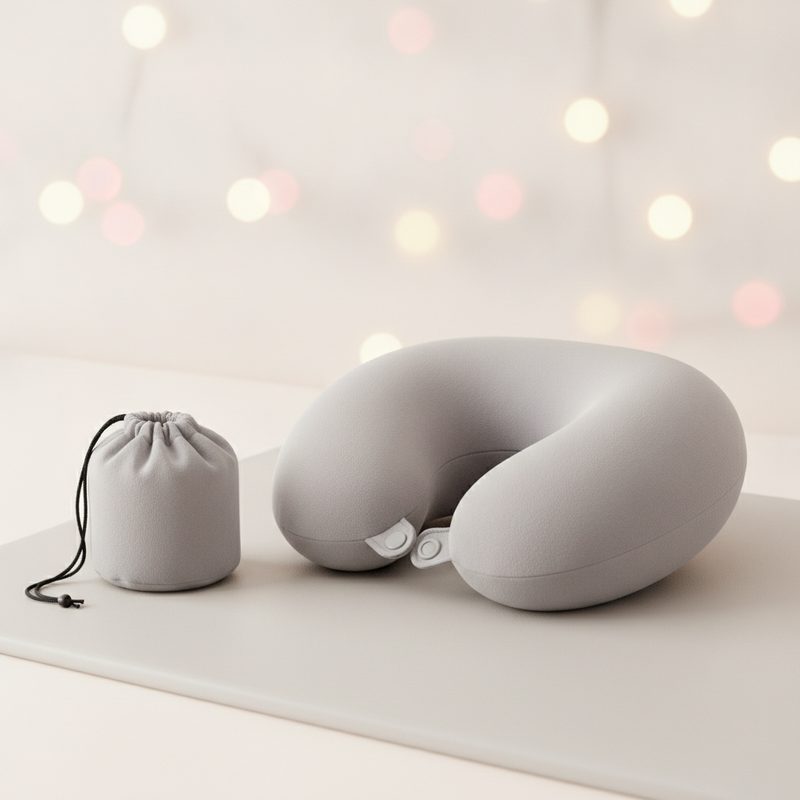 Illustration of Memory Foam Travel Pillow