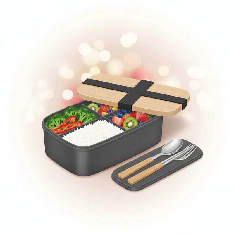 Illustration of Adult Bento Lunch Box