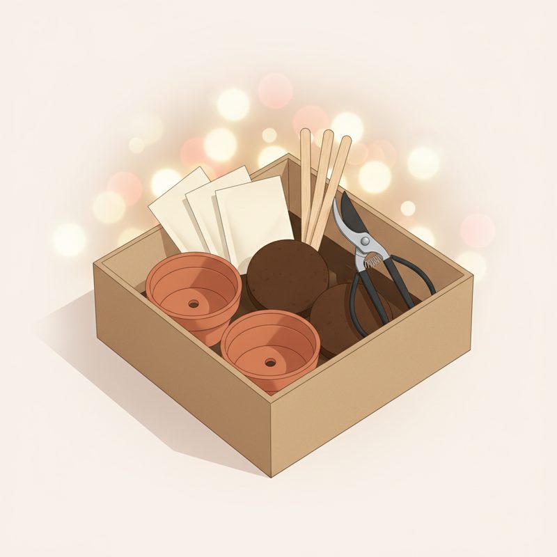 Illustration of Bonsai Starter Kit