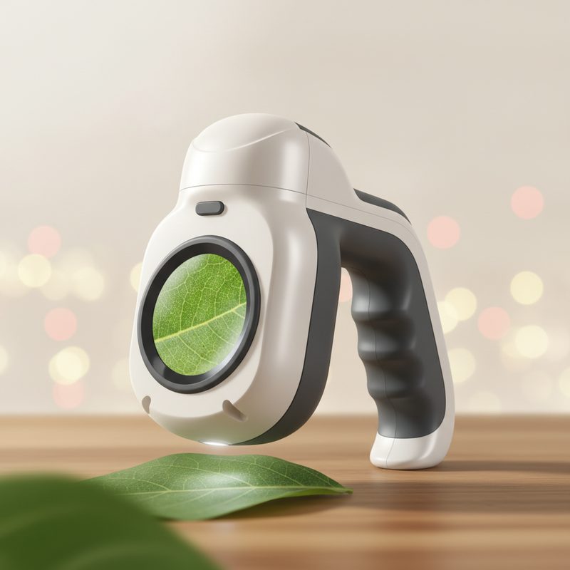 Illustration of Handheld Digital Microscope