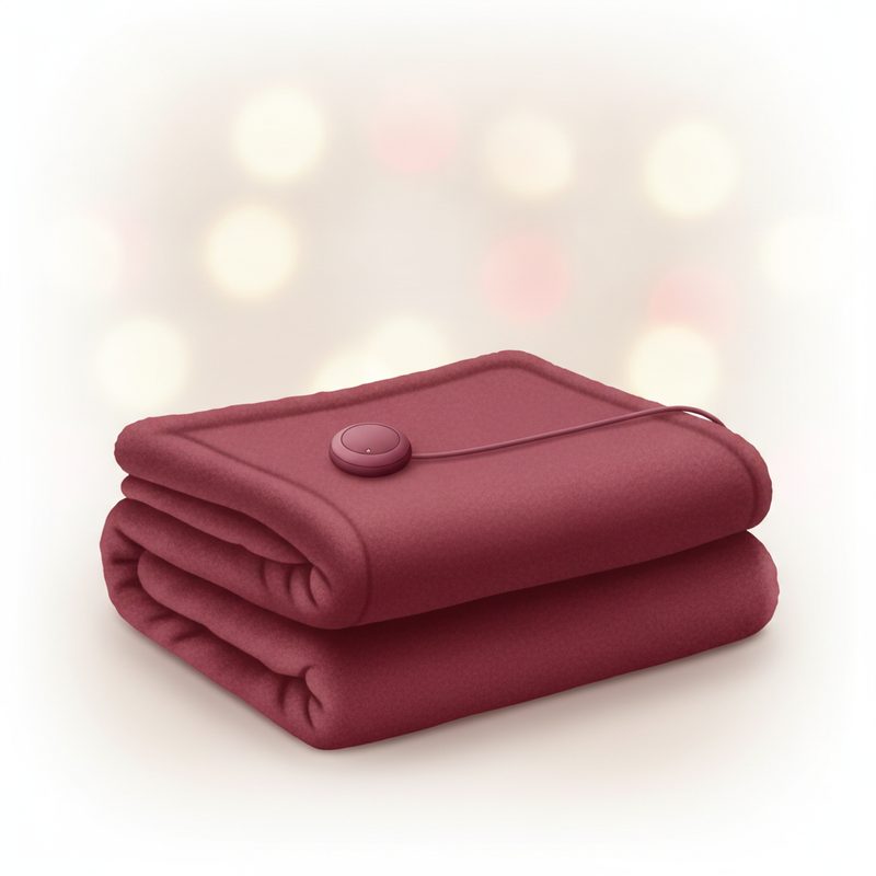 Illustration of Heated Throw Blanket