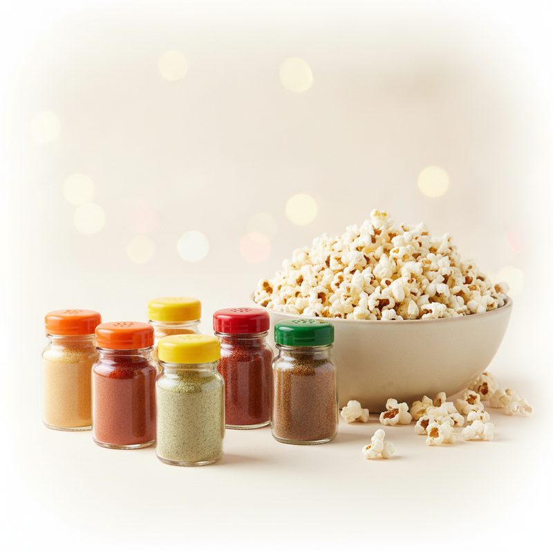 Illustration of Gourmet Popcorn Seasoning Set