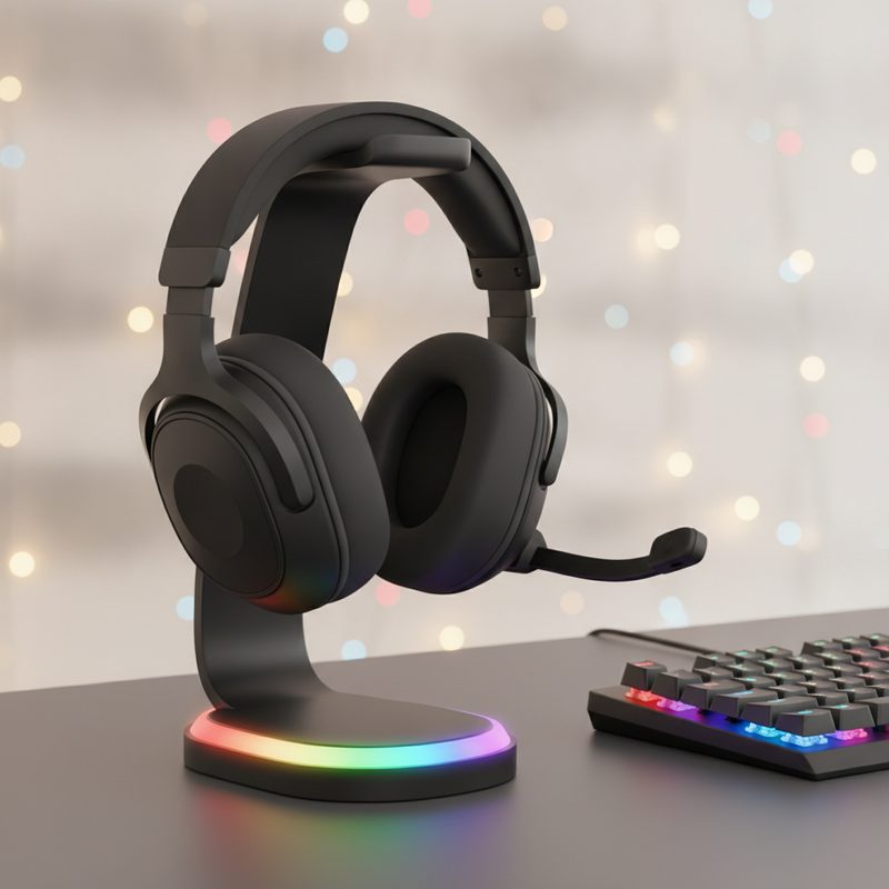 Illustration of RGB Headset Stand