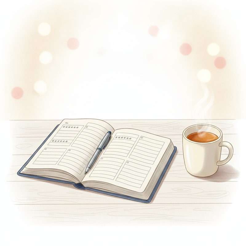 Illustration of Reading Log Journal