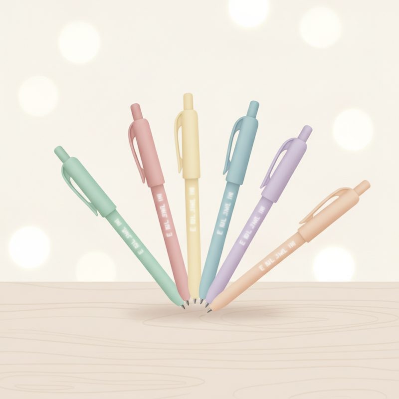 Illustration of Funny Pens Office Gift Set