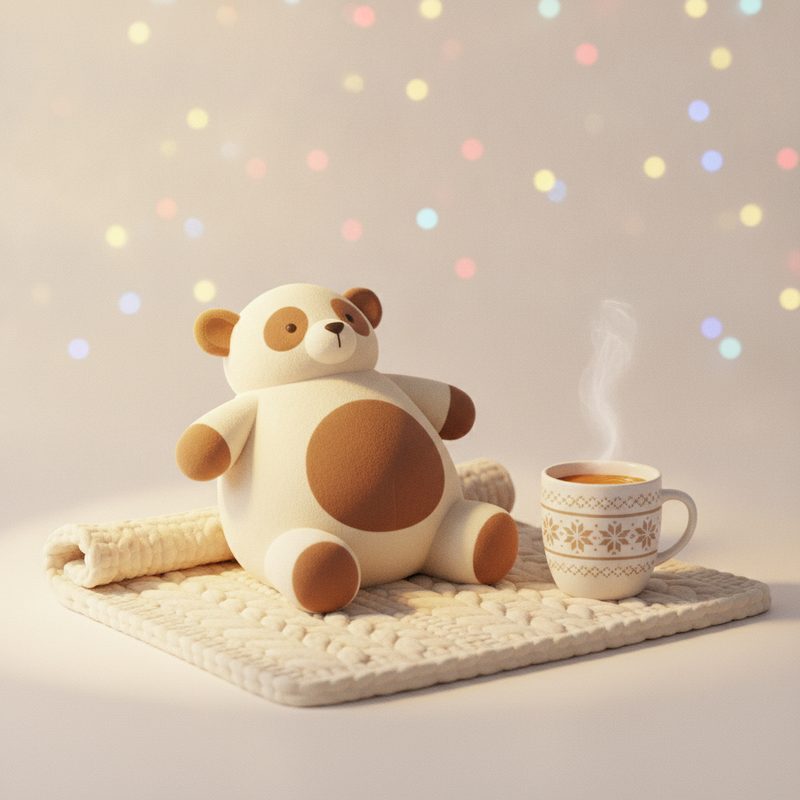 Illustration of Microwavable Lavender Heat Plush