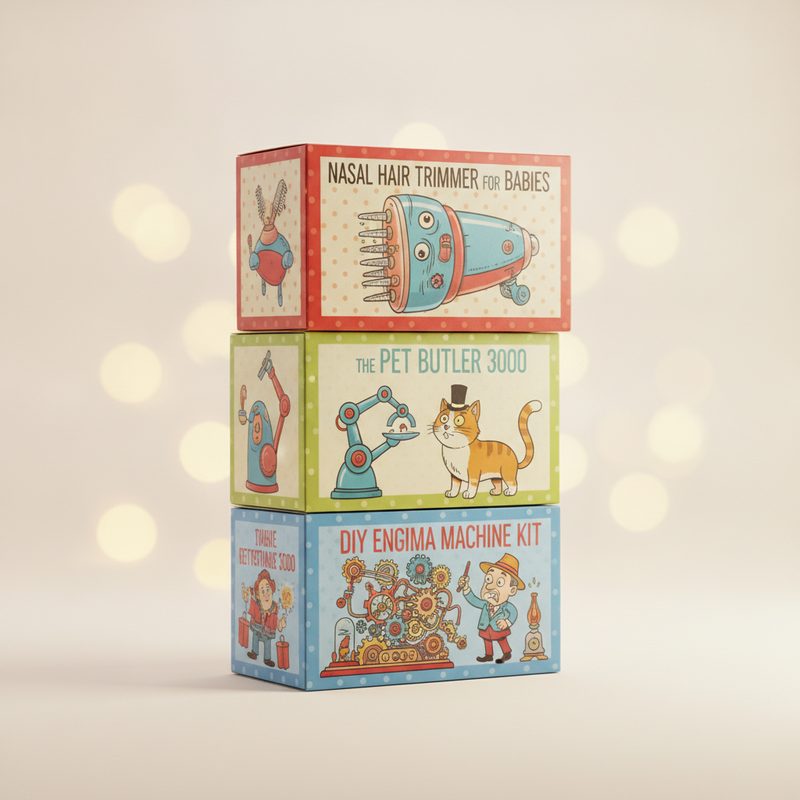 Illustration of Prank Gift Boxes (set of 3)