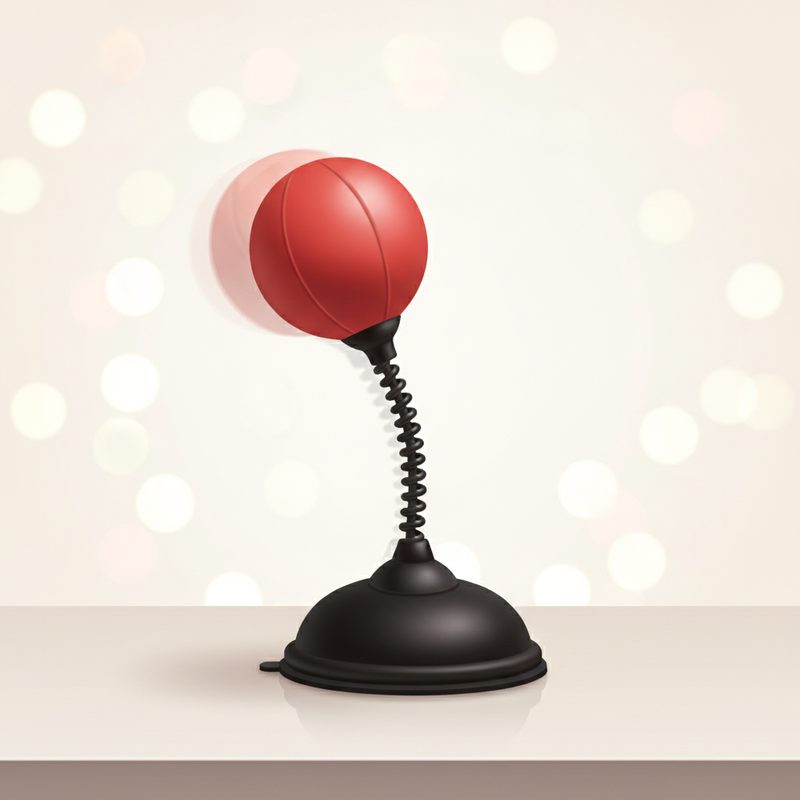 Illustration of Desktop Punching Ball (suction mount)