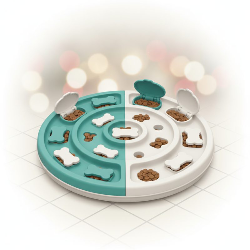 Illustration of Dog Puzzle Feeder Toy