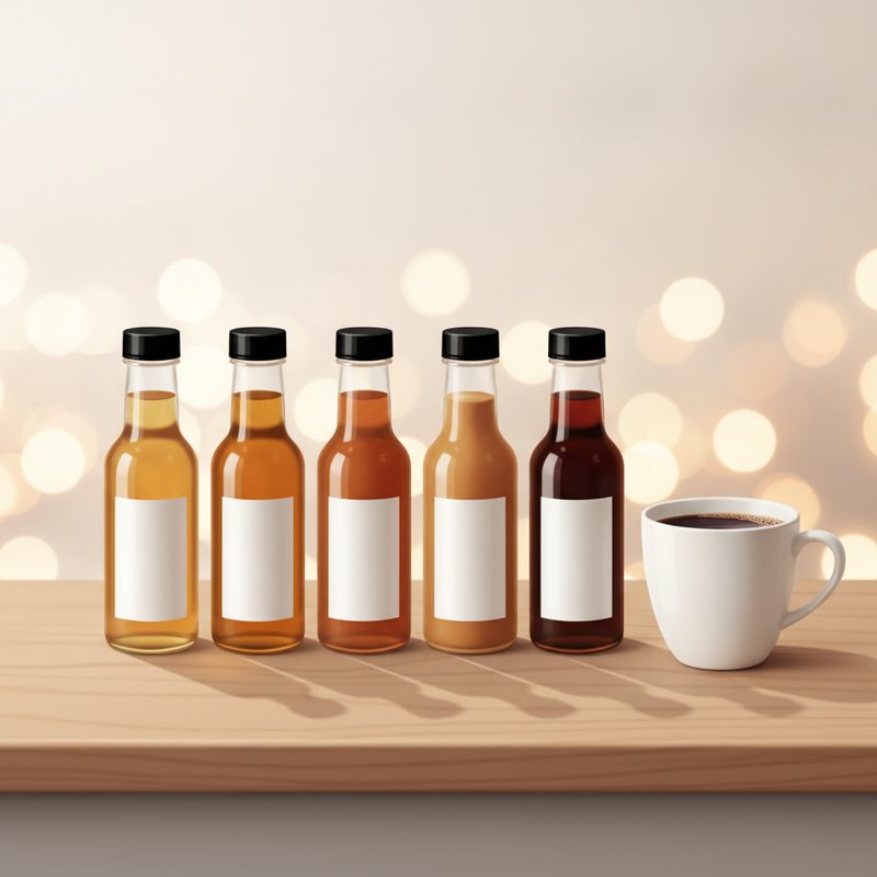 Illustration of Coffee Syrup Sampler Set