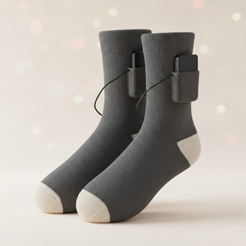 Illustration of Battery Heated Socks