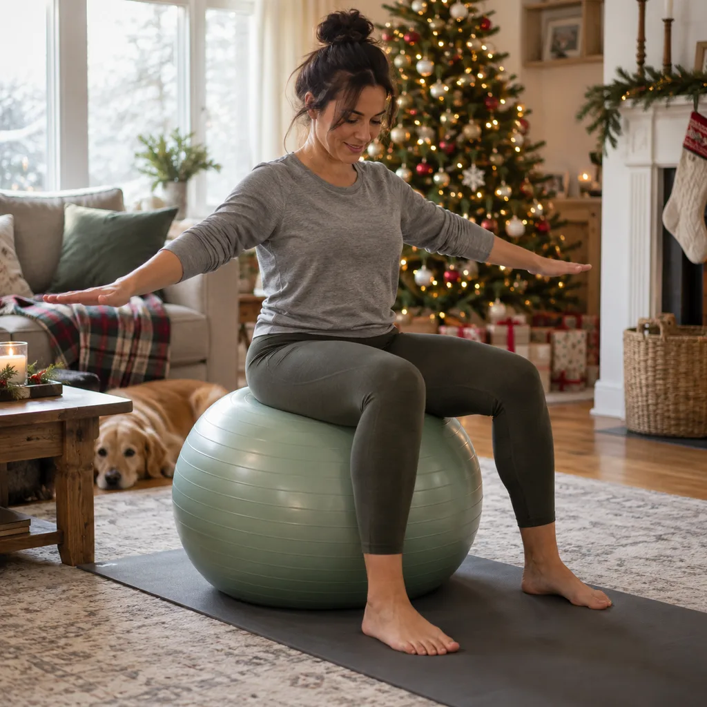 Representative photo-style image of exercise balls — generated, not a specific product