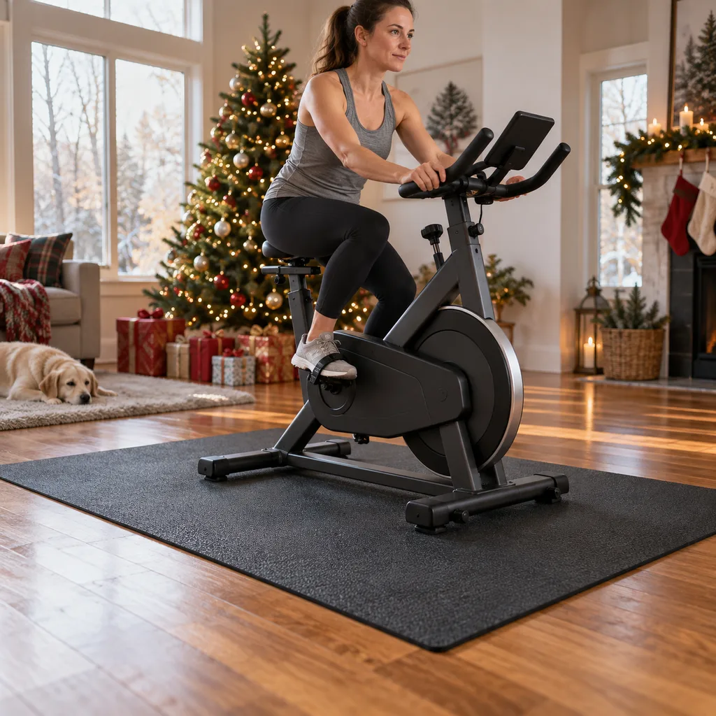 Representative photo-style image of exercise equipment mats — generated, not a specific product