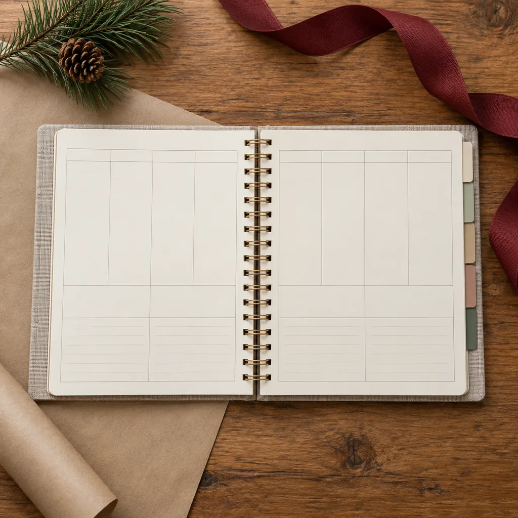 Representative photo-style image of academic student planner — generated, not a specific product