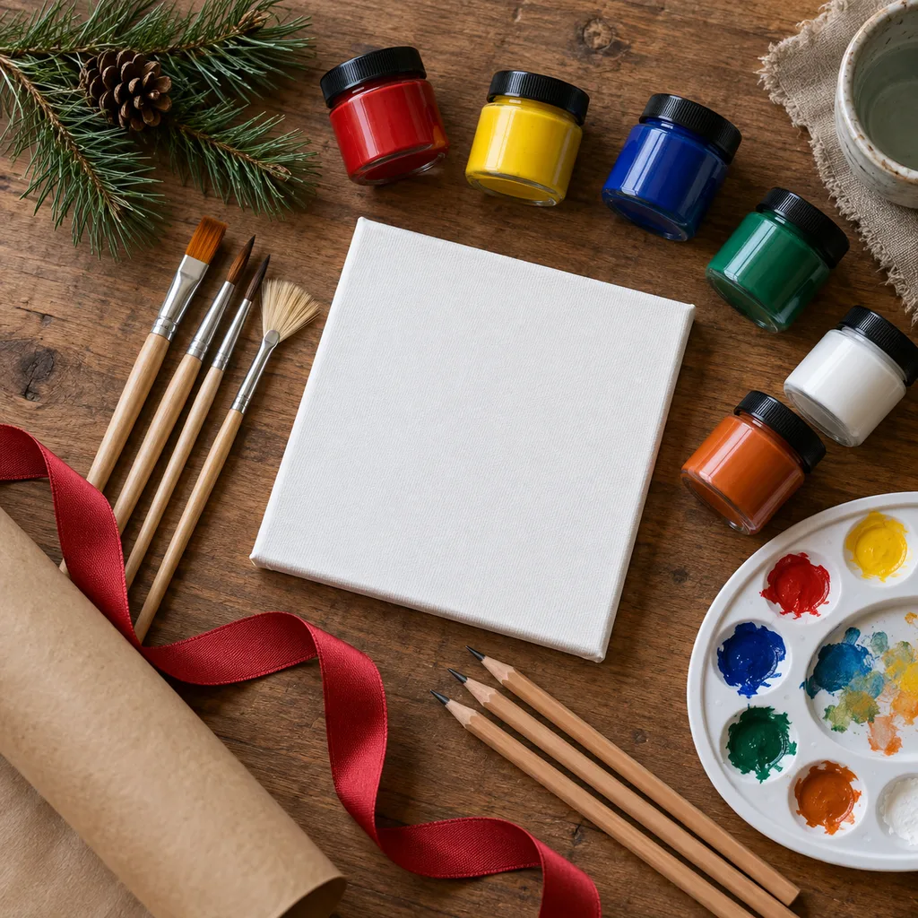 Representative photo-style image of acrylic art set — generated, not a specific product