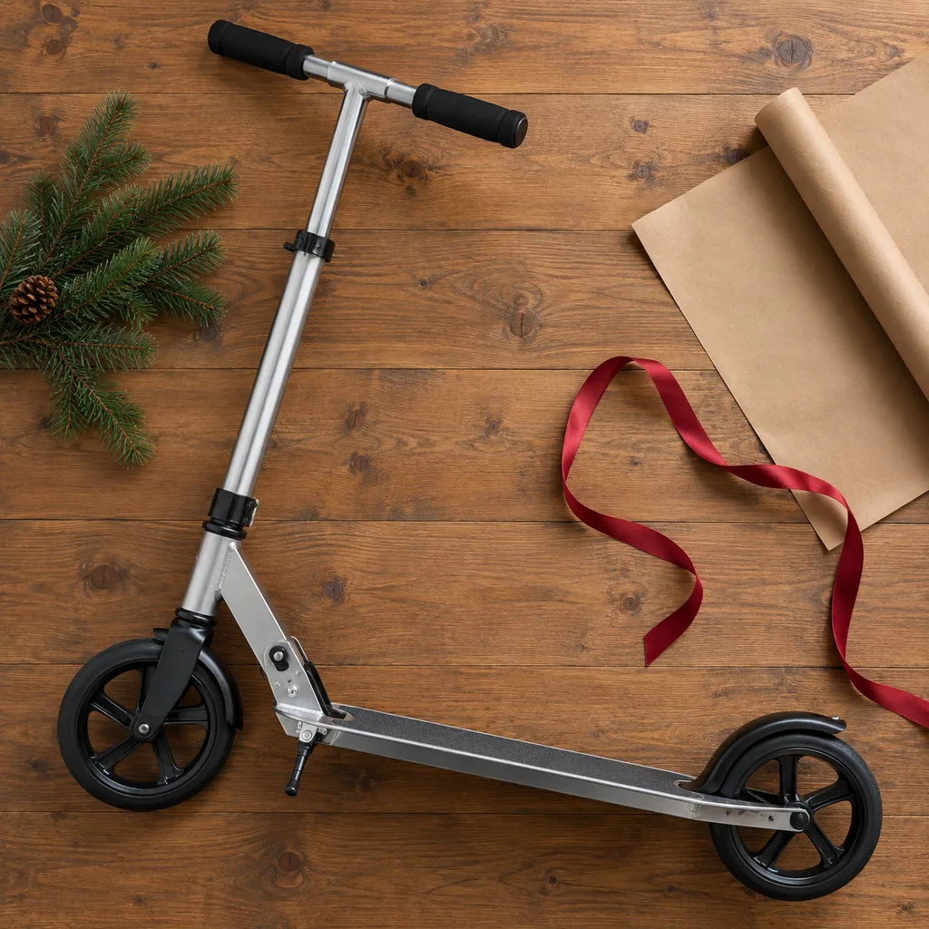 Representative photo-style image of adult kick scooter — generated, not a specific product