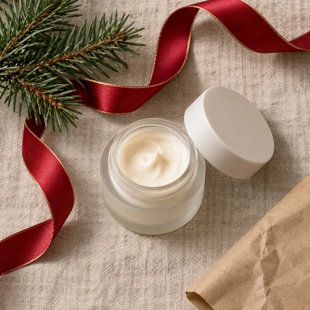 Representative photo-style image of advanced anti-wrinkle eye treatment — generated, not a specific product