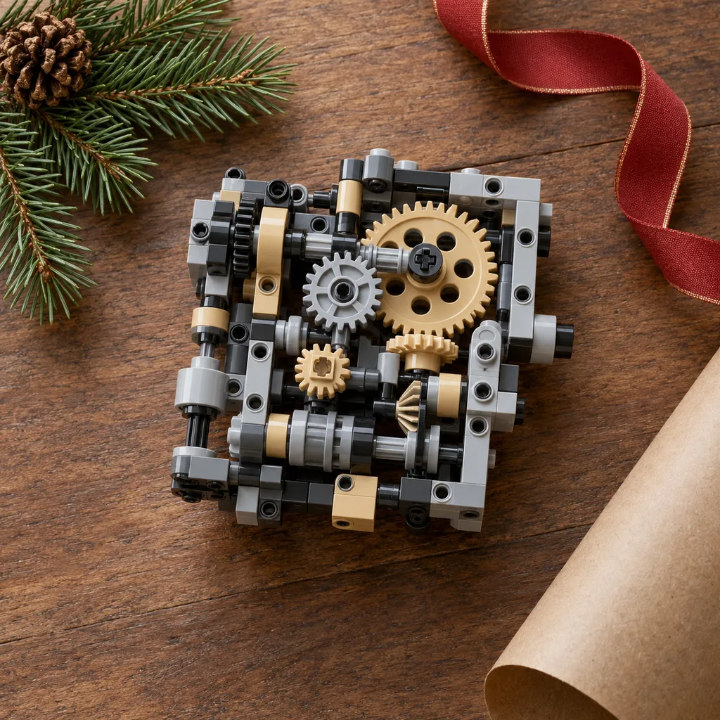 Representative photo-style image of advanced geared interlocking system — generated, not a specific product