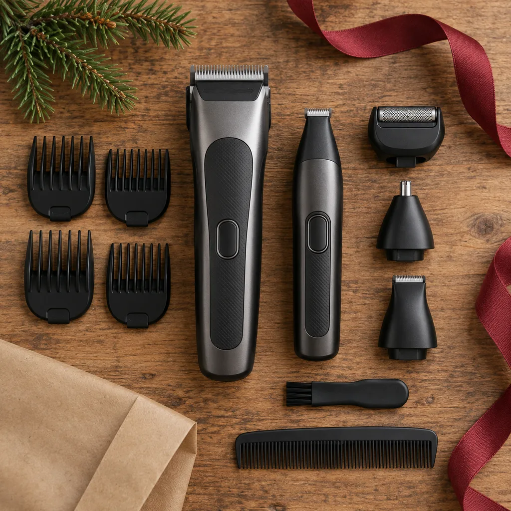 Representative photo-style image of all in one grooming kit — generated, not a specific product
