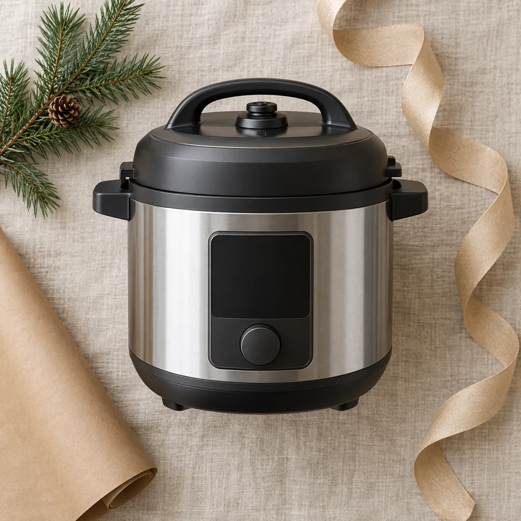 Representative photo-style image of all-in-one multi-cooker — generated, not a specific product