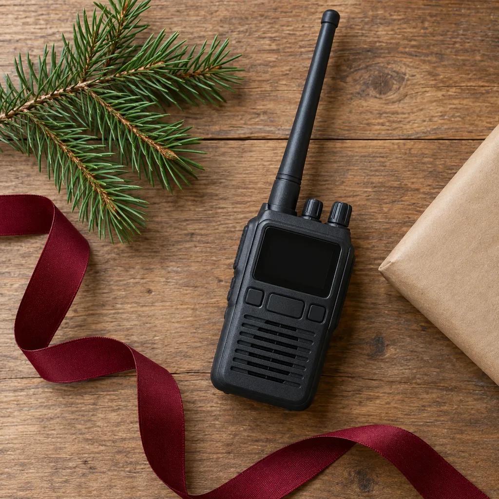 Representative photo-style image of amateur radio handheld transceiver — generated, not a specific product