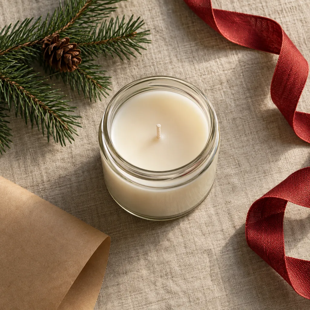Representative photo-style image of aromatic scented jar candle — generated, not a specific product