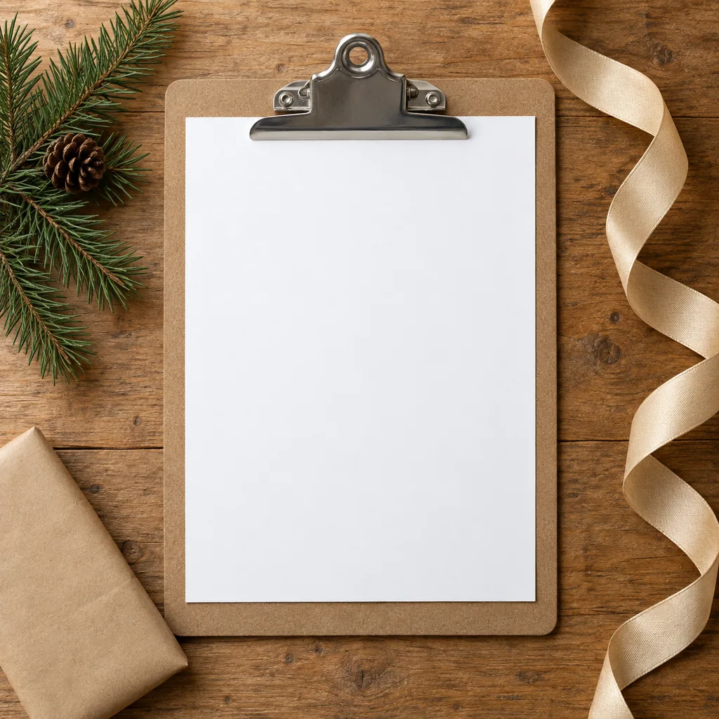 Representative photo-style image of artist clipboard — generated, not a specific product