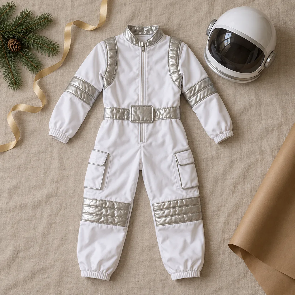 Representative photo-style image of astronaut space mission costume — generated, not a specific product