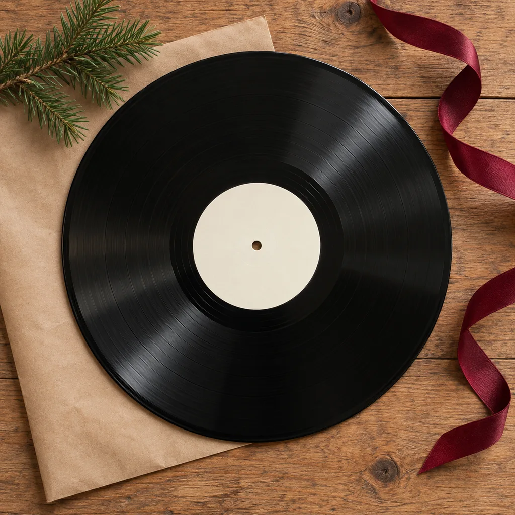 Representative photo-style image of audiophile grade vinyl pressing — generated, not a specific product