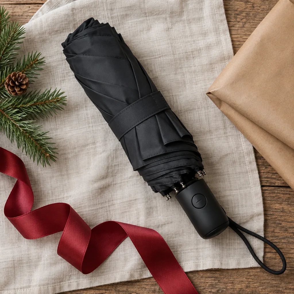 Representative photo-style image of automatic open and close umbrella — generated, not a specific product