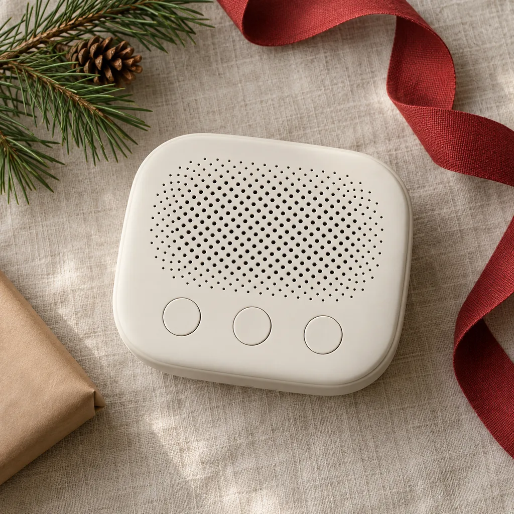 Representative photo-style image of sound machine for sleep — generated, not a specific product
