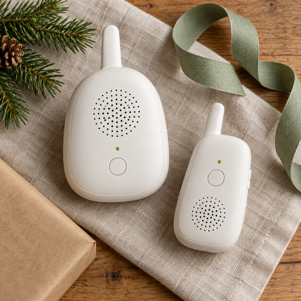 Representative photo-style image of basic audio baby monitor — generated, not a specific product
