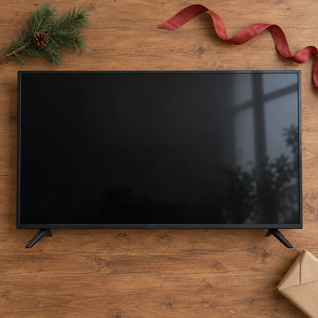 Representative photo-style image of basic smart television — generated, not a specific product