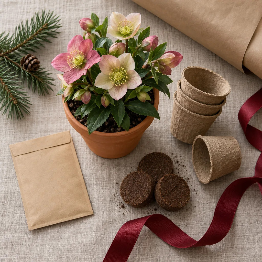 Representative photo-style image of beautiful bloom flower kit — generated, not a specific product