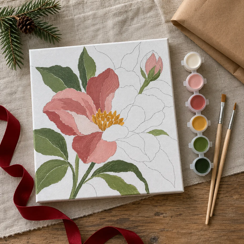 Representative photo-style image of paint by numbers for beginners — generated, not a specific product