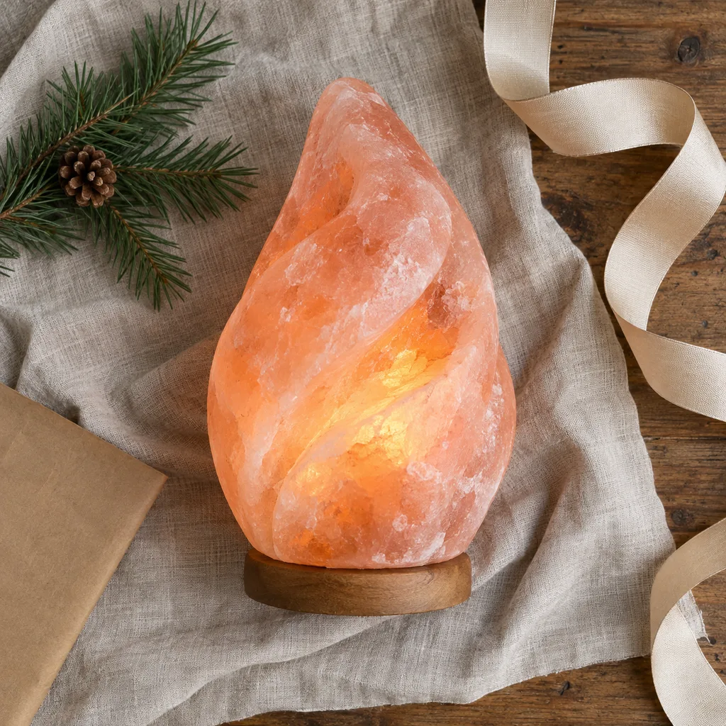 Representative photo-style image of carved salt lamp sculpture — generated, not a specific product