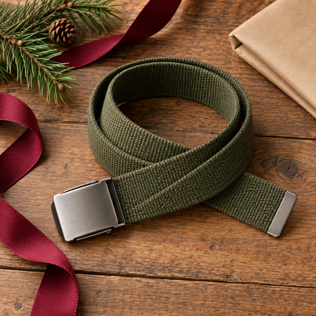 Representative photo-style image of casual webbing belt — generated, not a specific product