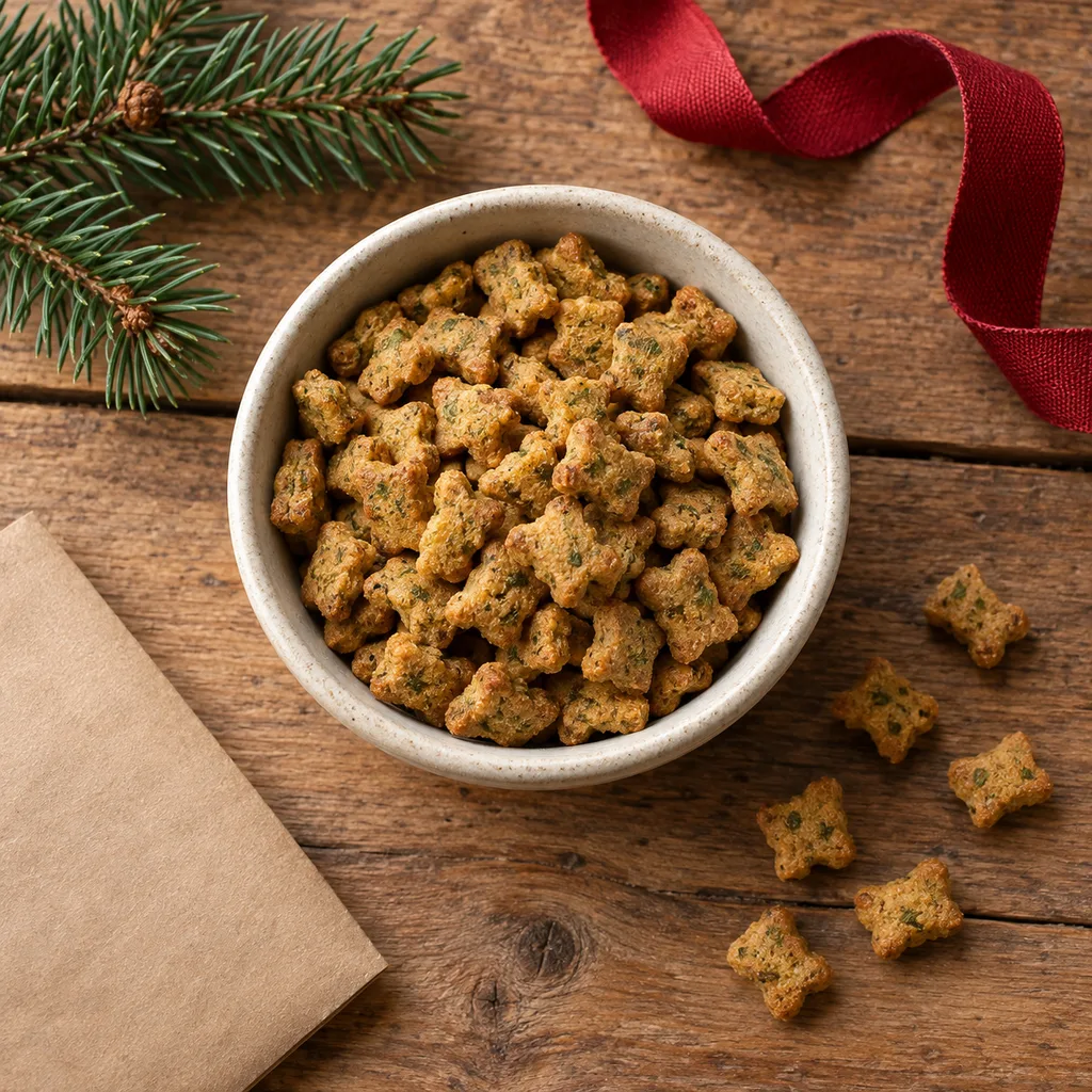Representative photo-style image of catnip infused cat treats — generated, not a specific product