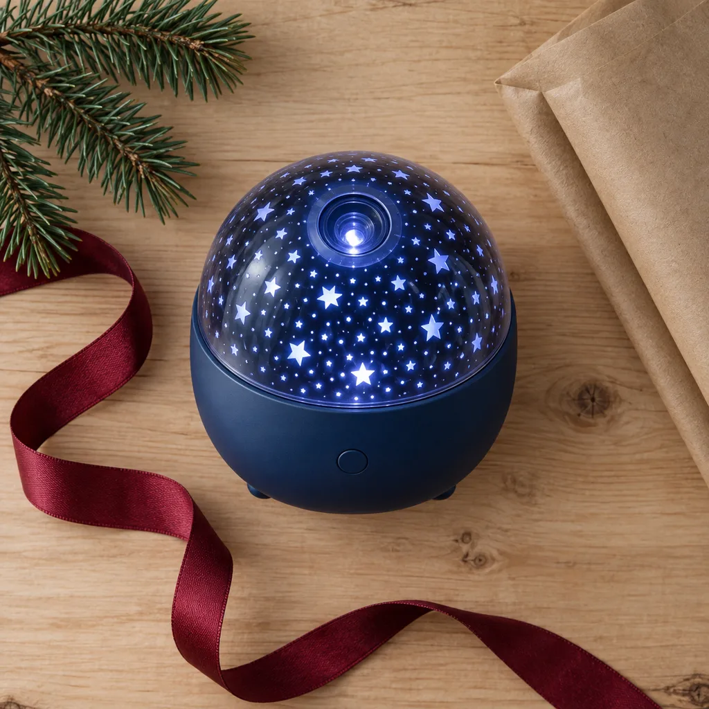 Representative photo-style image of celestial star field projector — generated, not a specific product