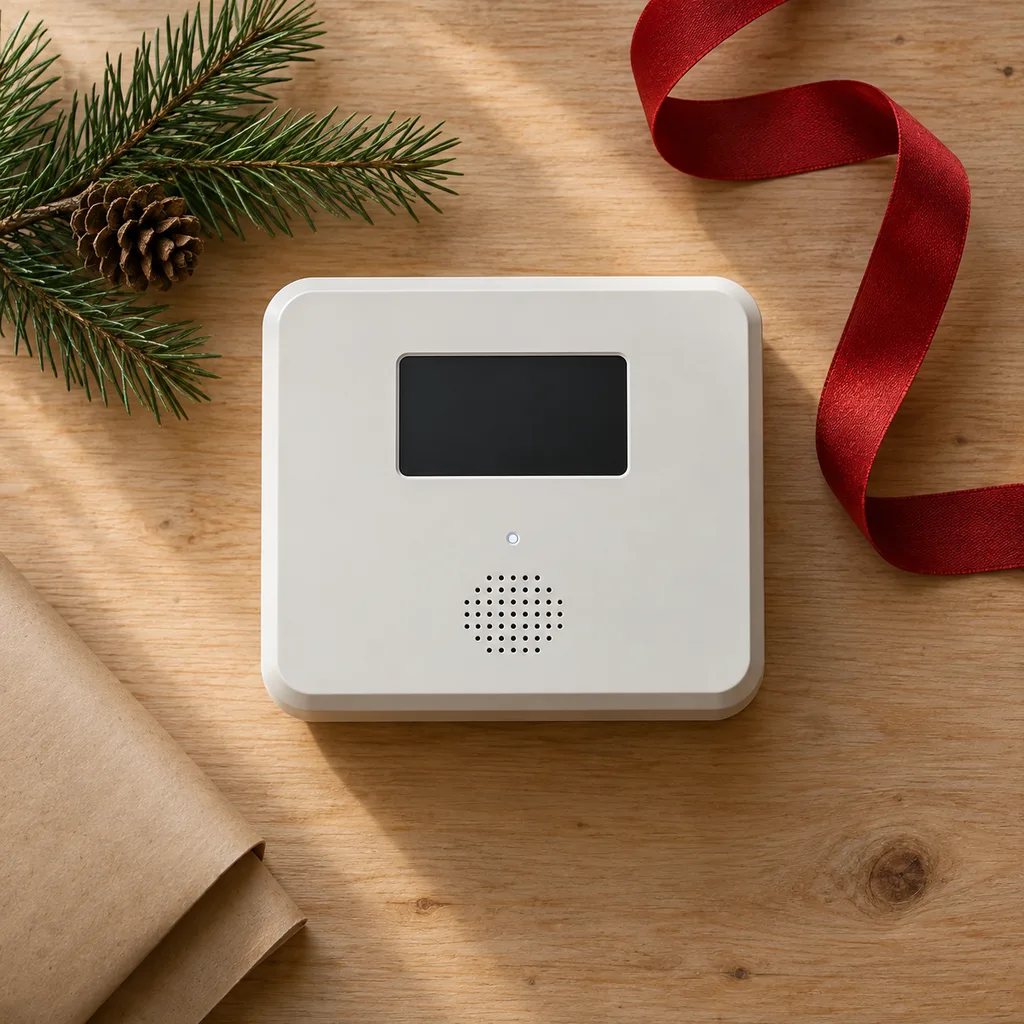 Representative photo-style image of central smart home security hub — generated, not a specific product