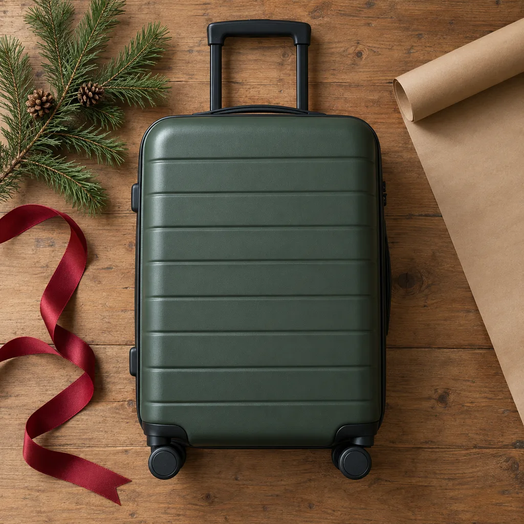 Representative photo-style image of rolling suitcase — generated, not a specific product