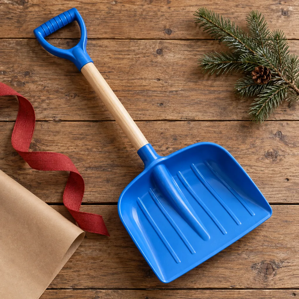Representative photo-style image of children's snow shovel — generated, not a specific product