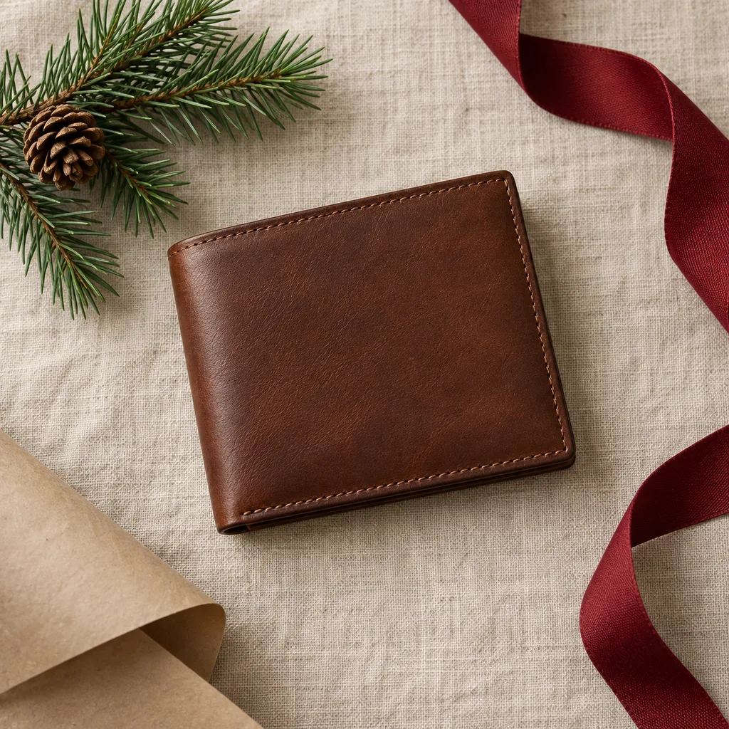 Representative photo-style image of classic bifold wallet — generated, not a specific product