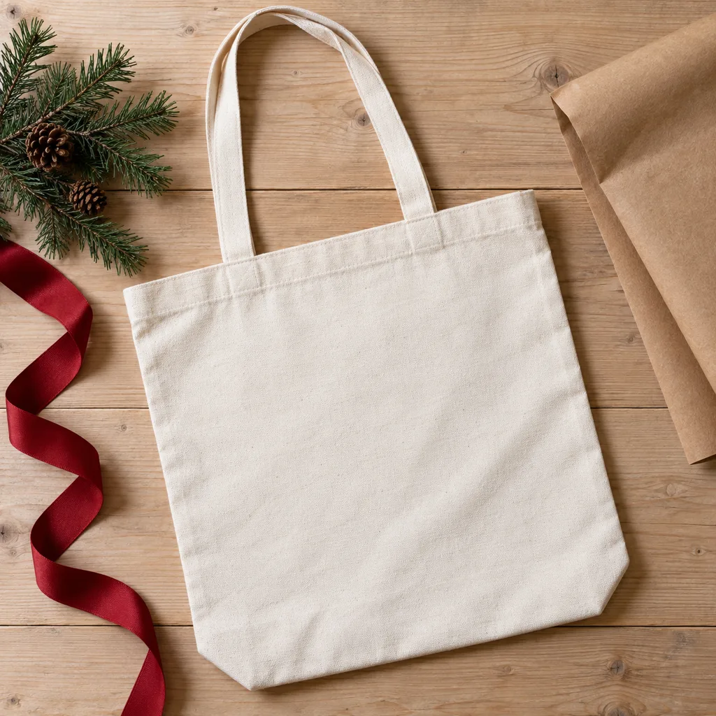 Representative photo-style image of classic canvas everyday tote bag — generated, not a specific product