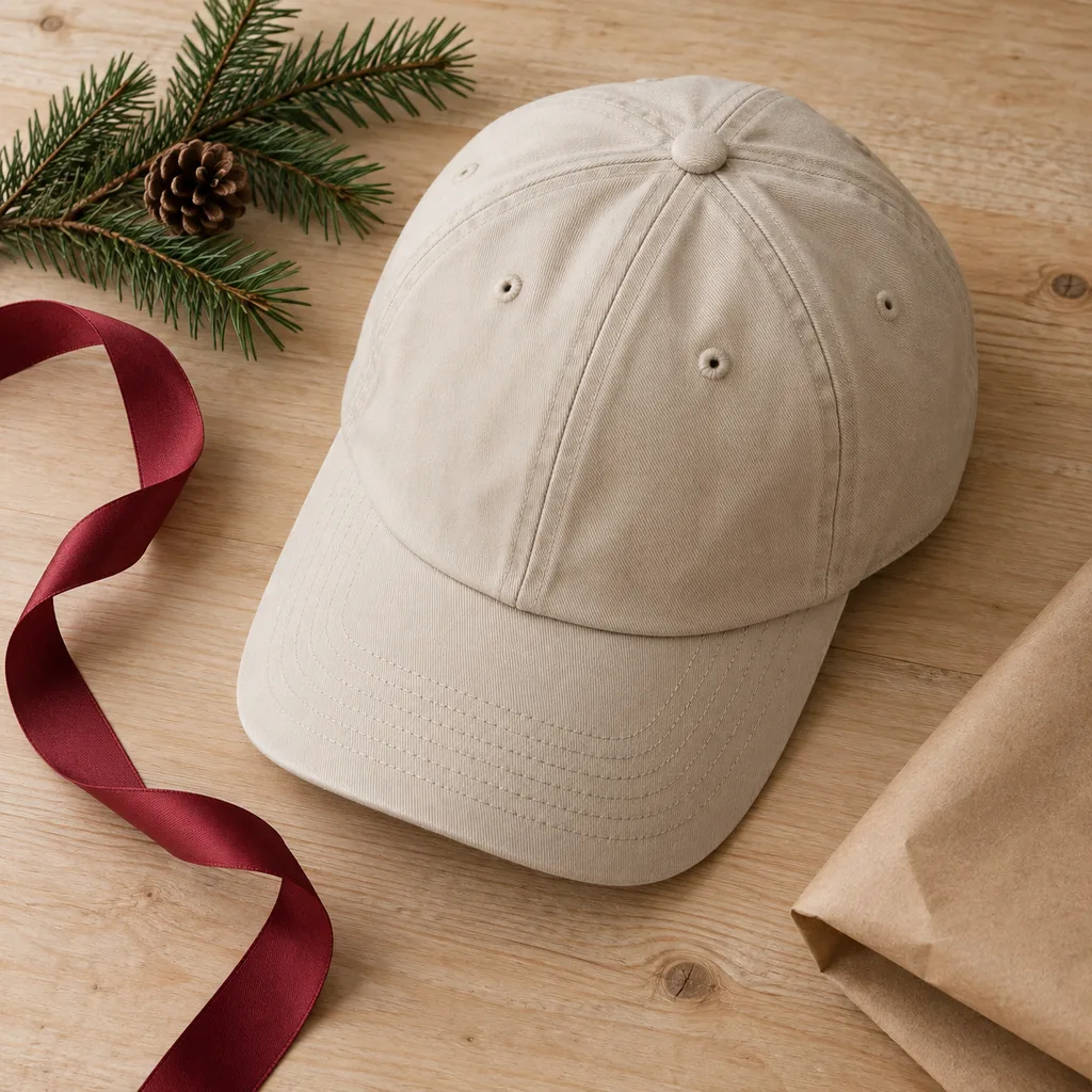 Representative photo-style image of cotton baseball cap — generated, not a specific product