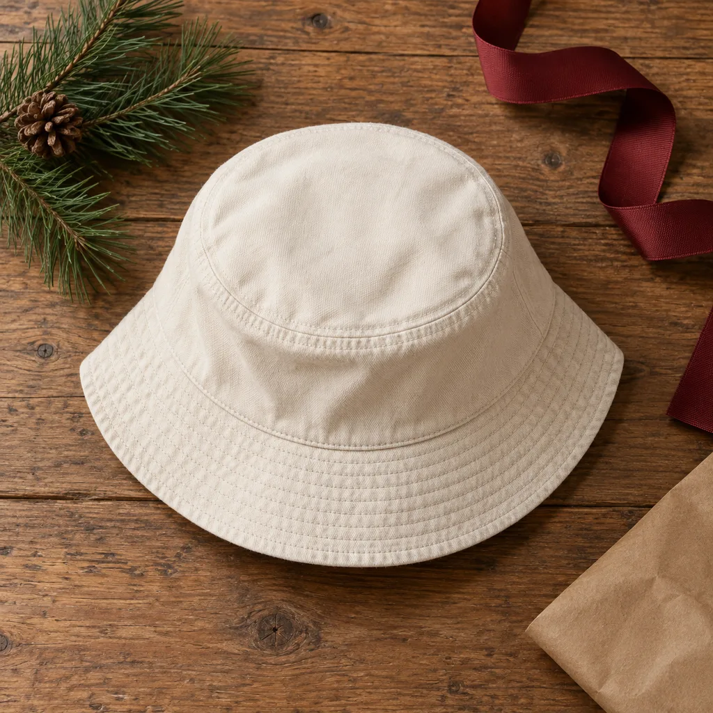 Representative photo-style image of classic cotton bucket hat — generated, not a specific product